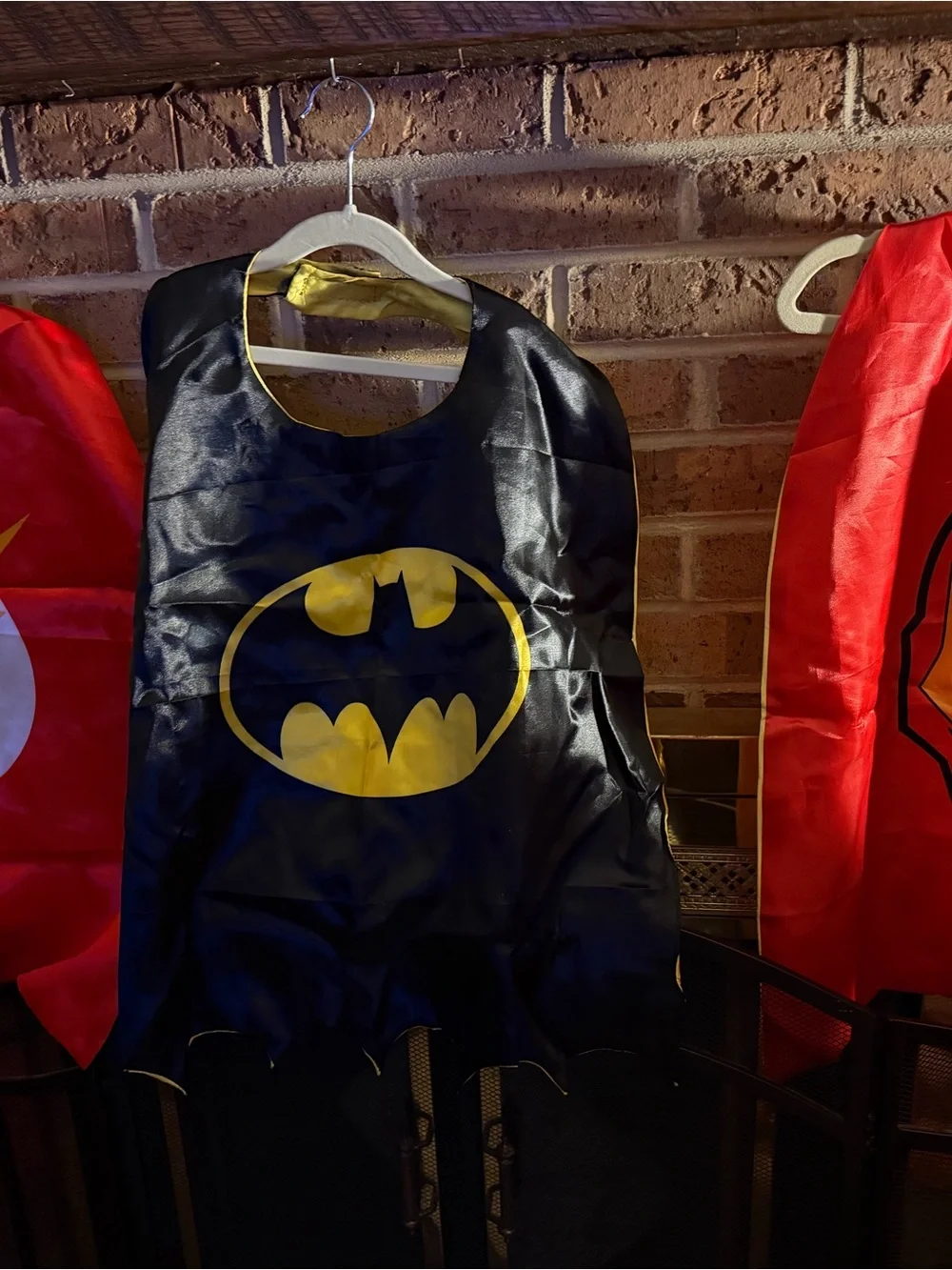 Kids Superhero Costume Set - Red and Blue Cape & Masks